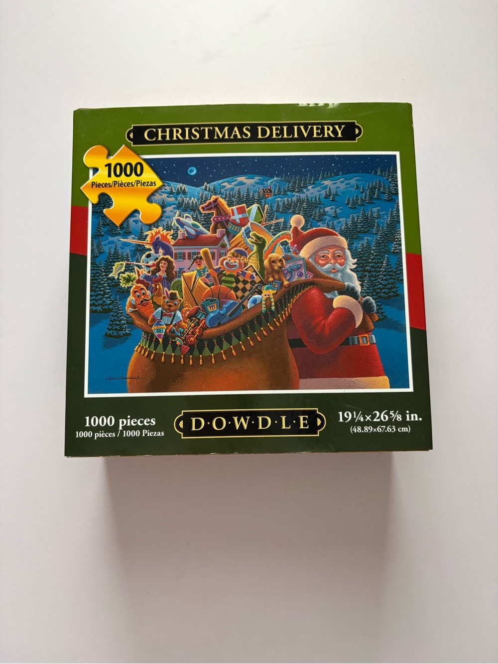 Dowdle Christmas Delivery 1000-Piece Jigsaw Puzzle - Green/Red